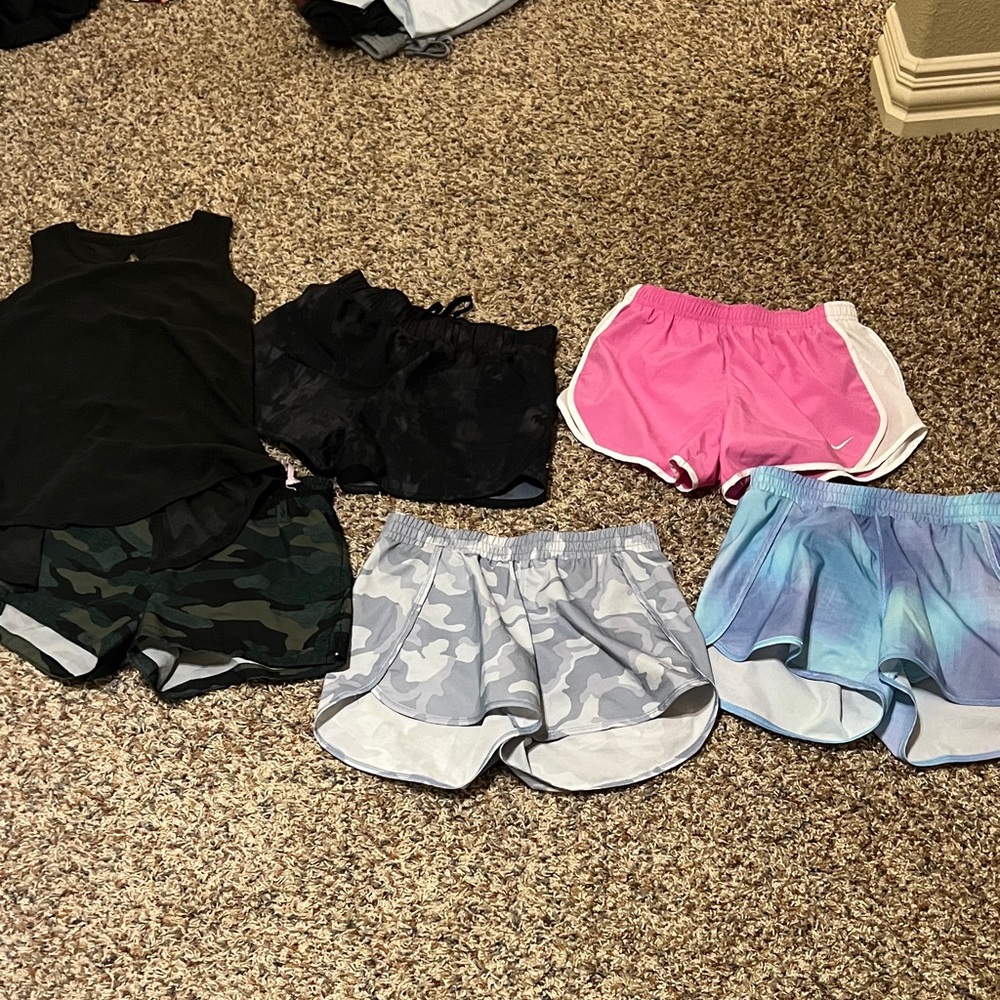 Old Navy Kids Shorts Set - Camouflage, Black, Pink, Blue